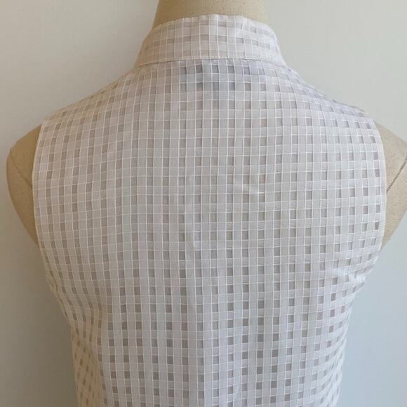 Tuckernuck Sleeveless Waffle Burnout White Shirt Dress sz XS - Picture 9 of 11